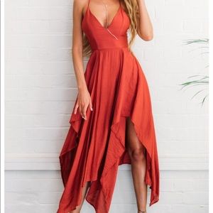 Rust Maxi Dress